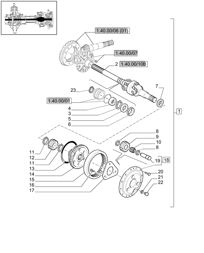 New Holland T6010 Wspornik 47603066