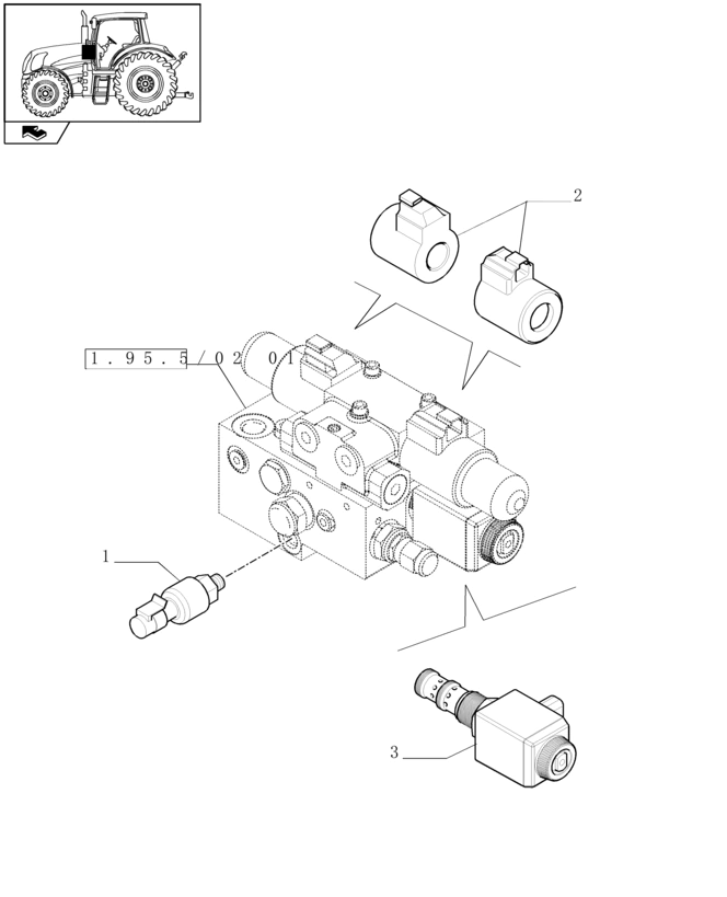 New Holland T6010 T6070 Elektromagnes 84164839