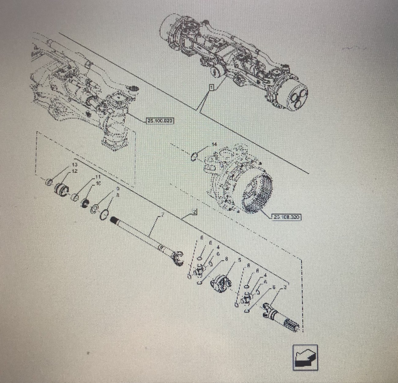 CASE OPTUM 270 OŚ PRZEDNIA-PÓŁOŚ/CZĘŚĆ 47761271/47761272/ CASE OPTUM 250 270 300