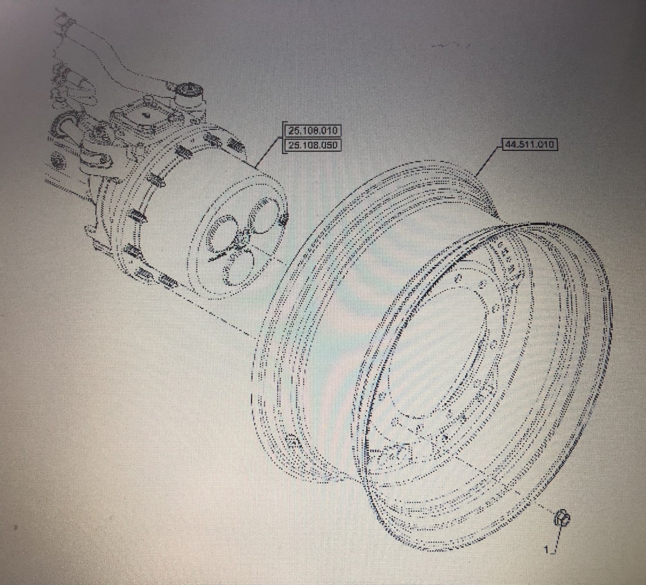 CASE OPTUM 270 OŚ PRZEDNIA-ZWOLNICA/CASE MAGNUM 225-380 OPTUM 270 300