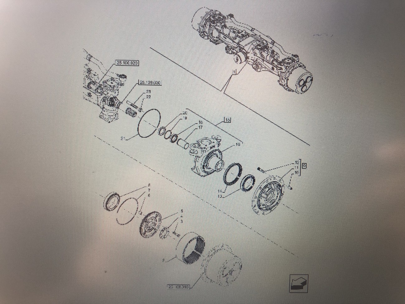 CASE OPTUM 270 PRZEDNIA OŚ-ZWROTNICA/CZĘŚĆ 47676811/CASE OPTUM 250 270 300