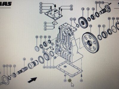 CLAAS 00 0262 337 0/00 0584 843 0/Claas pokrywa przekładni/Claas Xerion 3300 3800