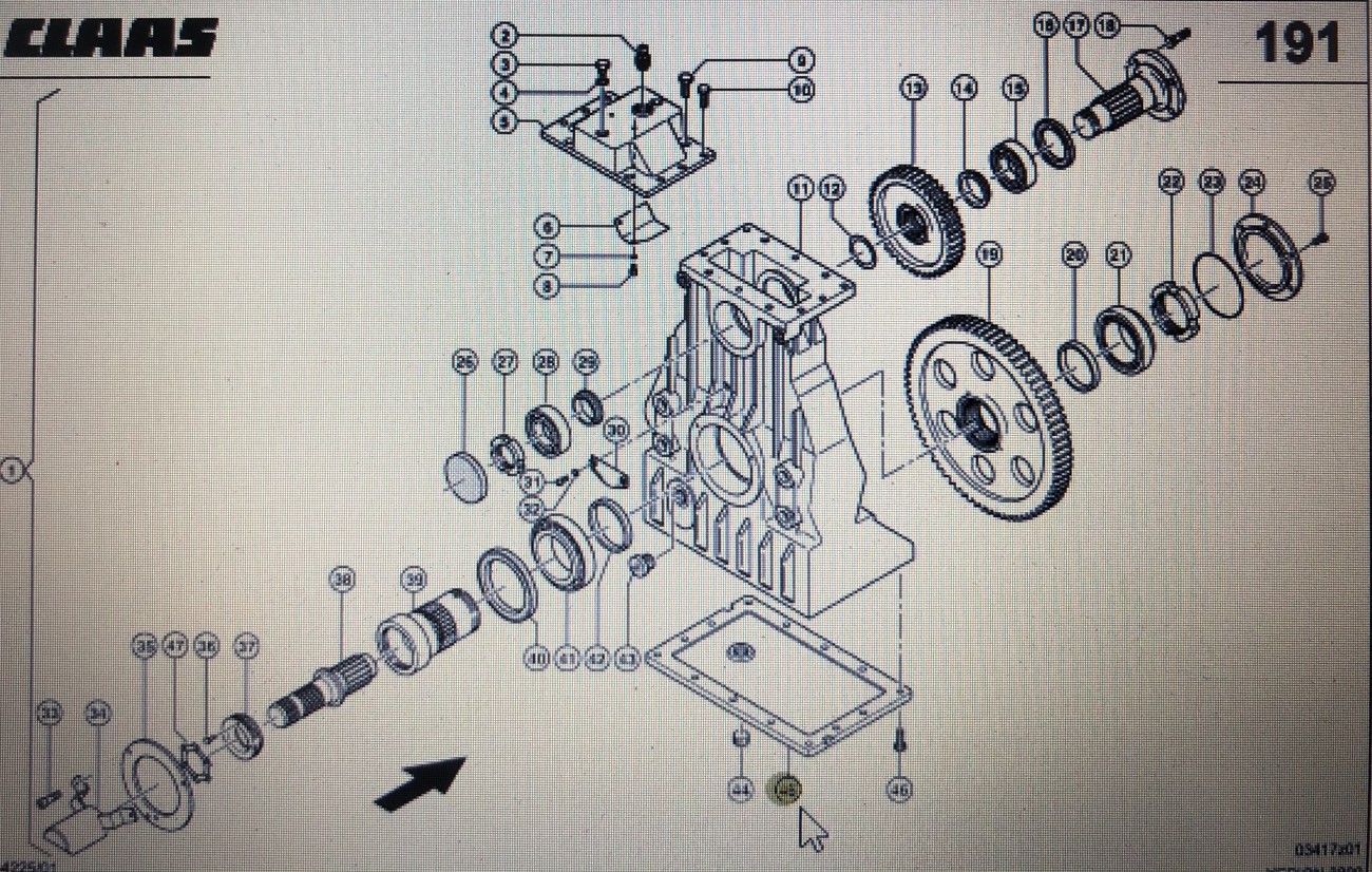 CLAAS 00 0262 337 0/00 0584 843 0/Claas pokrywa przekładni/Claas Xerion 3300 3800
