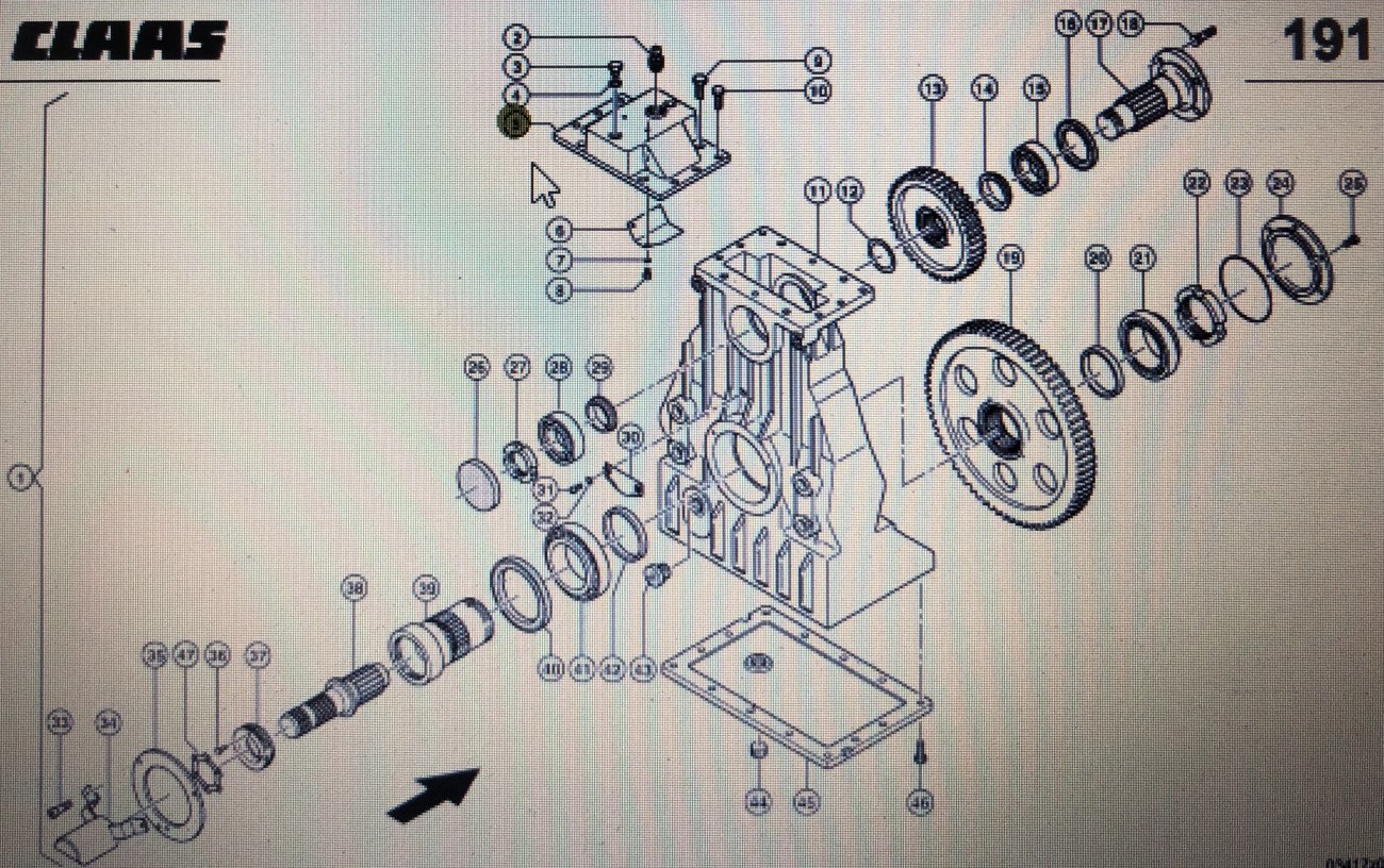 CLAAS 00 0262 337 0/00 0584 843 0/Claas pokrywa przekładni/Claas Xerion 3300 3800