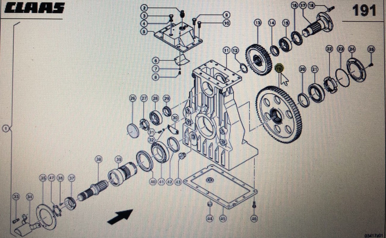 CLAAS 00 0262 339 0/Claas koło zębate/Claas Xerion 3300 3800