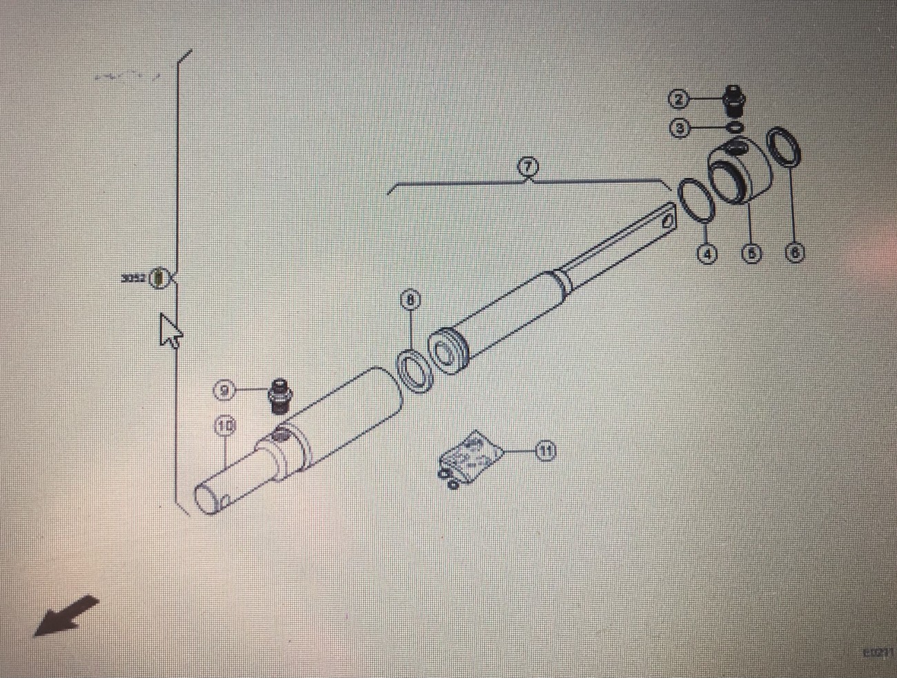 CLAAS 00 040 654 2/Claas-siłownik hydrauliczny/Claas Jaguar 880-830 900-830 810