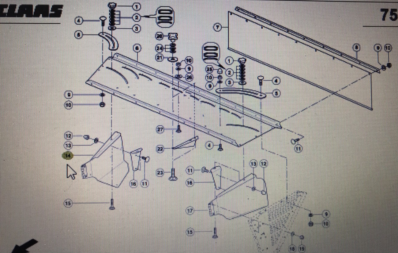 CLAAS 00 0481 792 0/00 0481 790 0/CLAAS Disco formierz pokosu