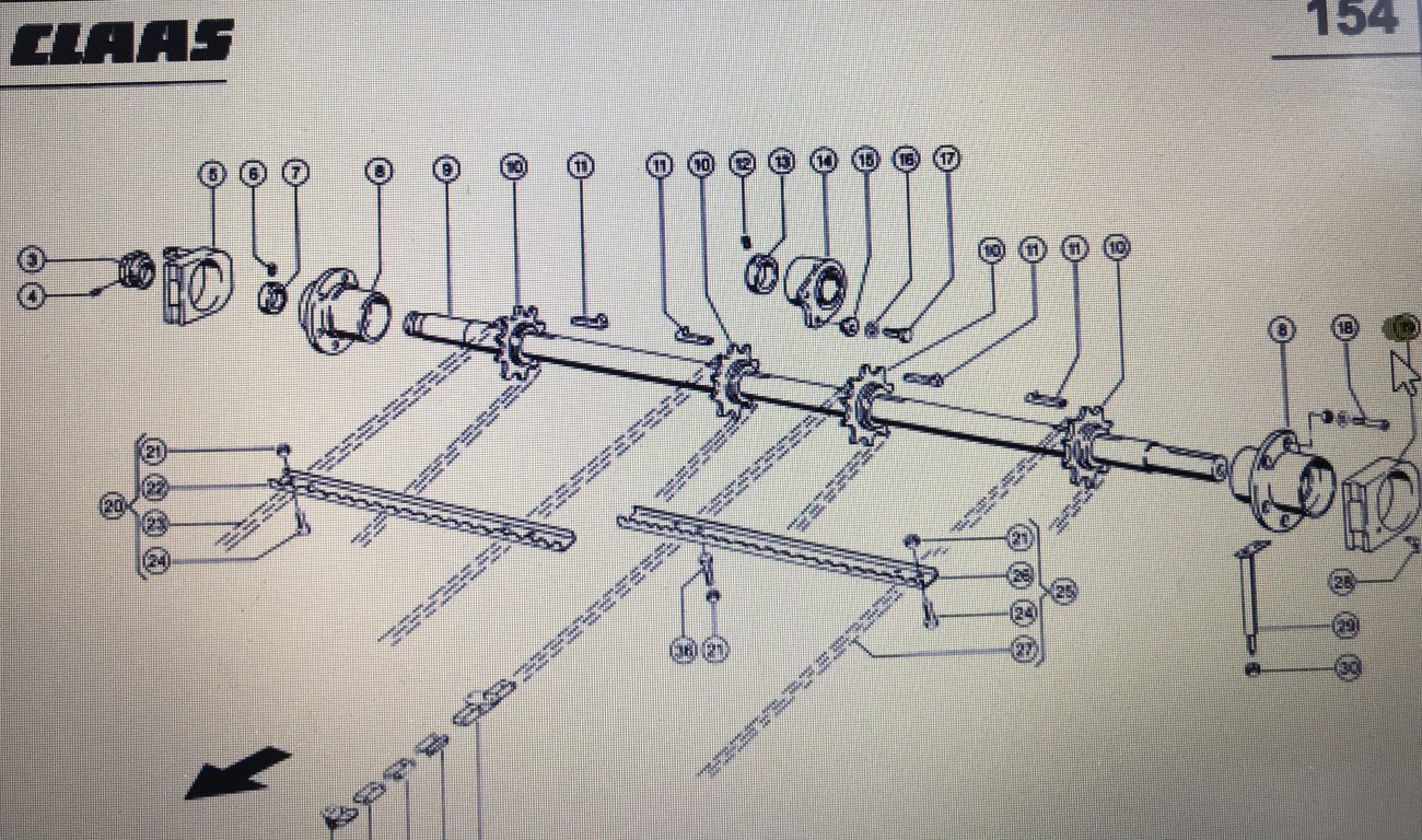 CLAAS 00 0518 047 0/Claas Lexion obudowa /Claas Lexion 580 780-770 670/Tucano 320 340 430-420