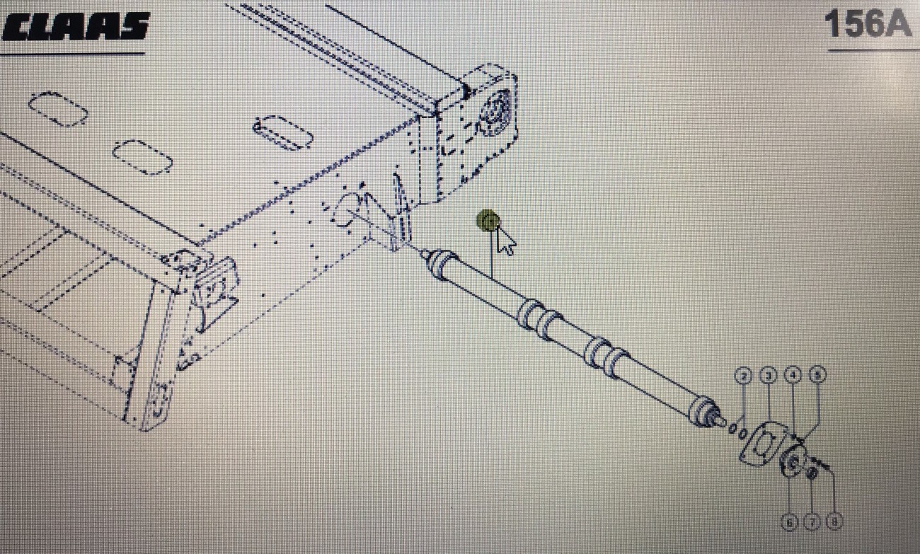 CLAAS 00 0518 533 0/Claas Lexion walec dociskowy/Claas Lexion 580 670-640 480