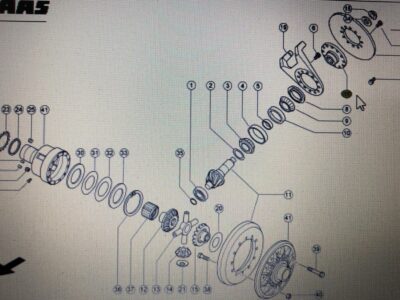 CLAAS 00 0580 749 0/00 0599 860 0/Claas piasta /Claas Xerion 3300