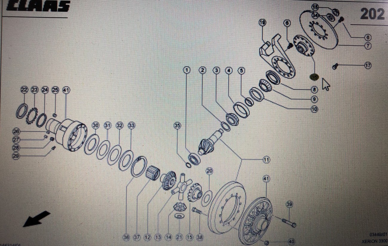 CLAAS 00 0580 749 0/00 0599 860 0/Claas piasta /Claas Xerion 3300