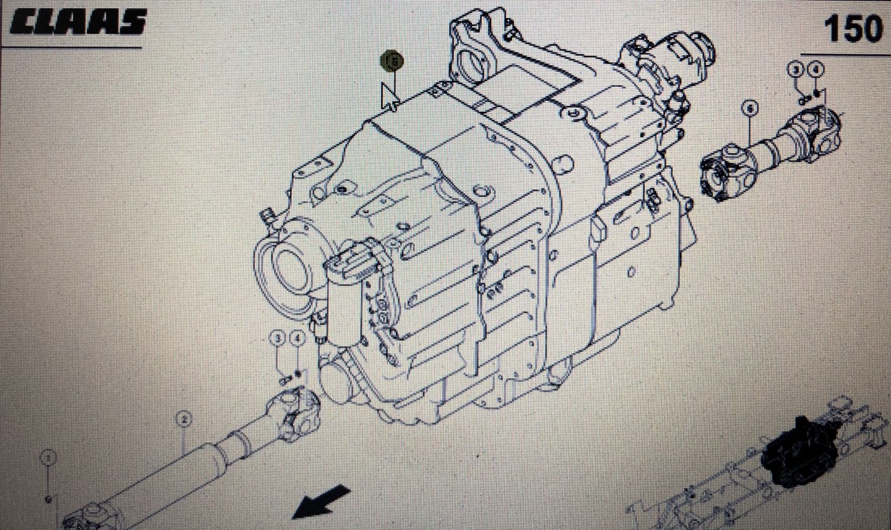 CLAAS 00 0596 077 0/00 0599 103 0/ Claas Xerion 3300 kompletna przekładnia