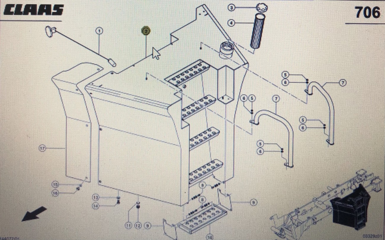 CLAAS 00 0596 984 0/Claas zbiornika paliwa/Claas Xerion 3300