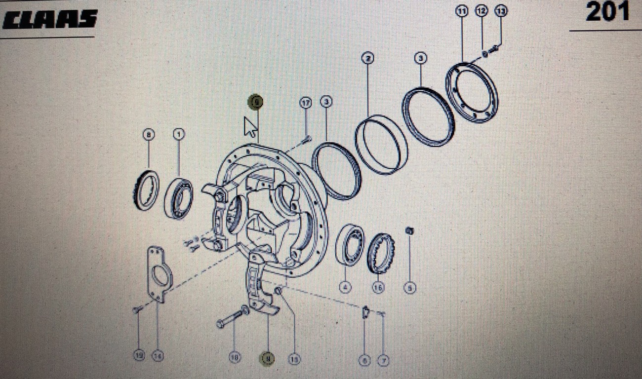 CLAAS 00 0599 854 0/00 0599 877 0/ Claas obudowa/Claas Xerion 3300