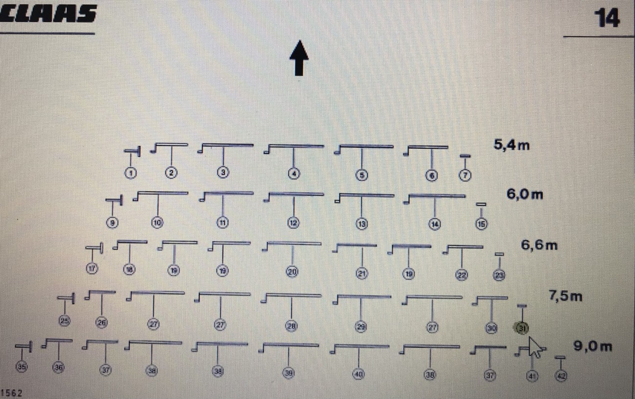 CLAAS 00 0626 057 1/CLAAS V900-V700 wałek przestawny