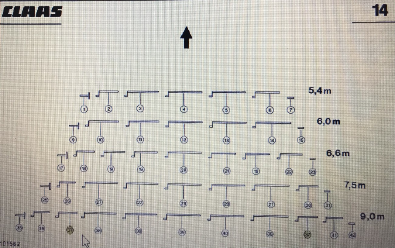 CLAAS 00 0626 710 0/CLAAS V900-V700 wałek sterujący