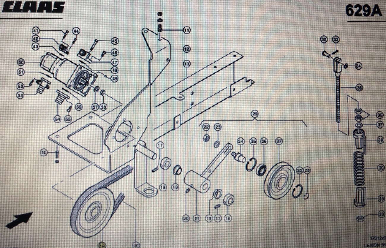 CLAAS 00 0628 959 1/Claas koło pasowe/Claas Lexion 580 670 600 770-760 560-540