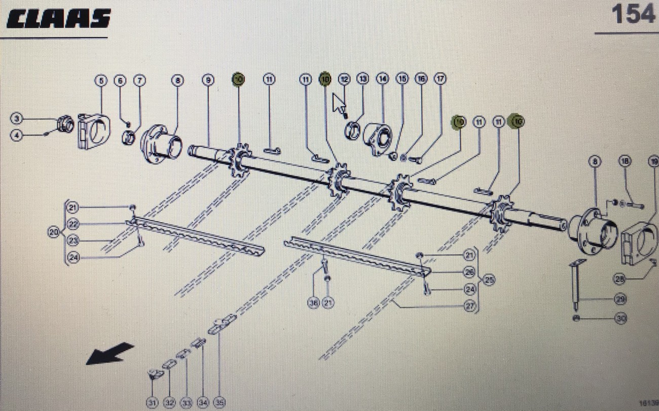 CLAAS 00 0630 351 0/Claas Lexion koło/Claas Lexion 580 630-620 780-770 460-440