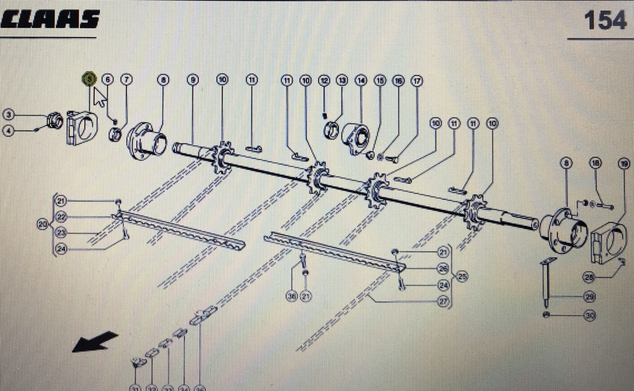 CLAAS 00 0630 423 0/Claas Lexion obudowa/Claas Lexion 580,770-760 Tucano 320 430-420 560 580-570