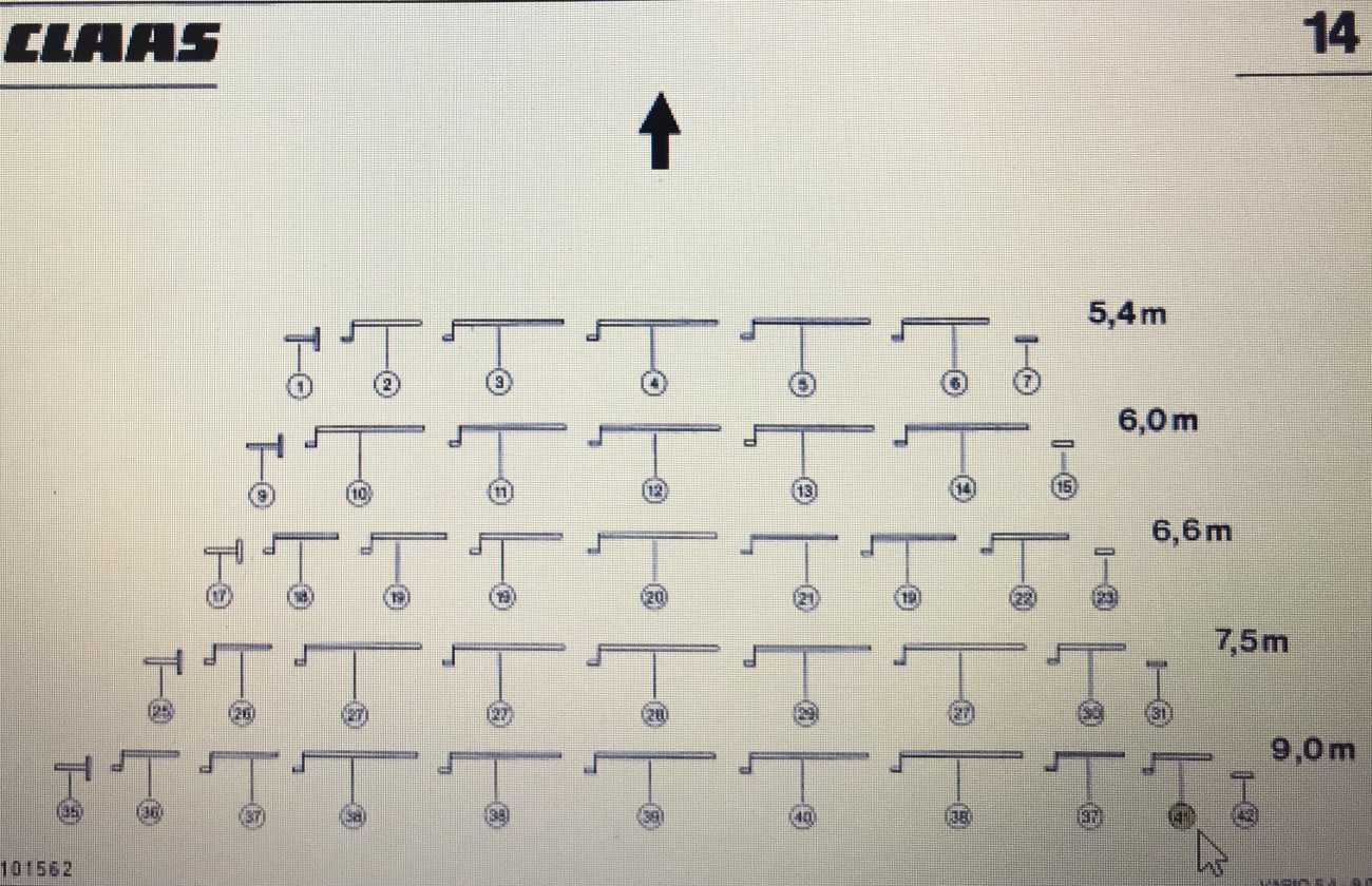 CLAAS 00 0632 854 0/CLAAS V900-V700 wałek sterujący prawy