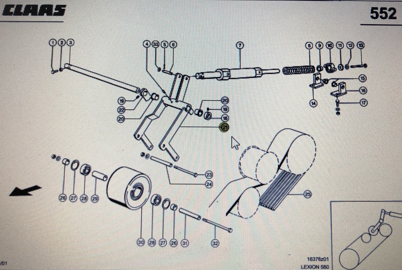 CLAAS 00 0644 877 0/Claas dżwignia sprzęgła/Claas Lexion 580 600 770 760
