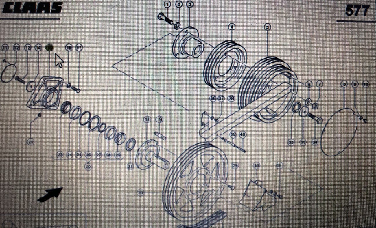 CLAAS 00 0644 967 1/Claas obudowa/Claas Lexion 580 750-730 760 480 600