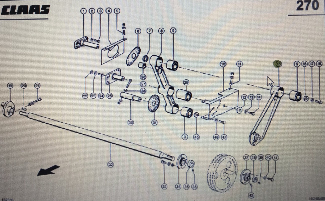 CLAAS 00 0647 473 2/Claas wałek korby/Claas Lexion 580 430-410 480-470 670-640 630-620