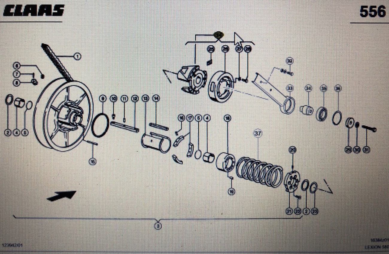 CLAAS 00 0667 418 1/Claas talerz dociskowy/Claas Lexion 580 670 750-730 630-620 760 430-415
