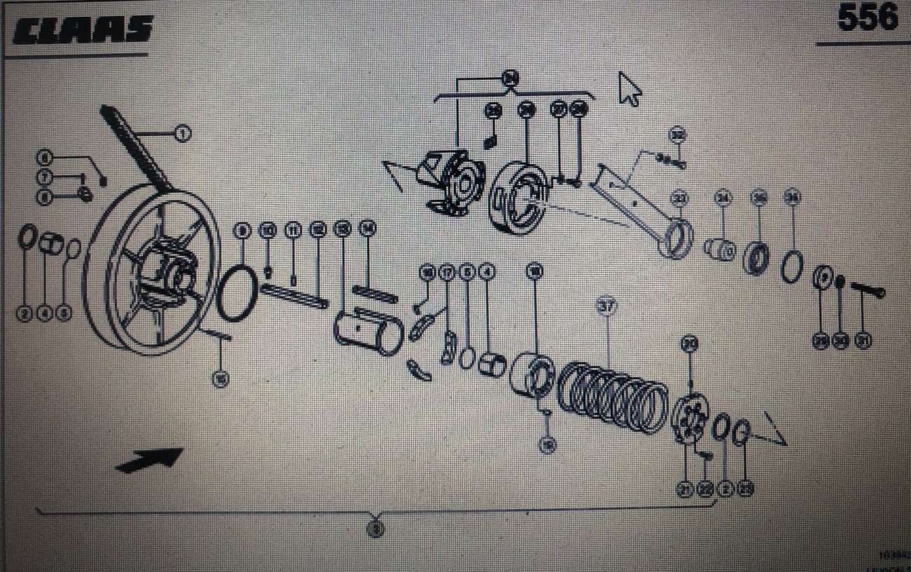 CLAAS 00 0667 418 1/Claas wariator/Claas Lexion 580 670 750-730 570 530-510