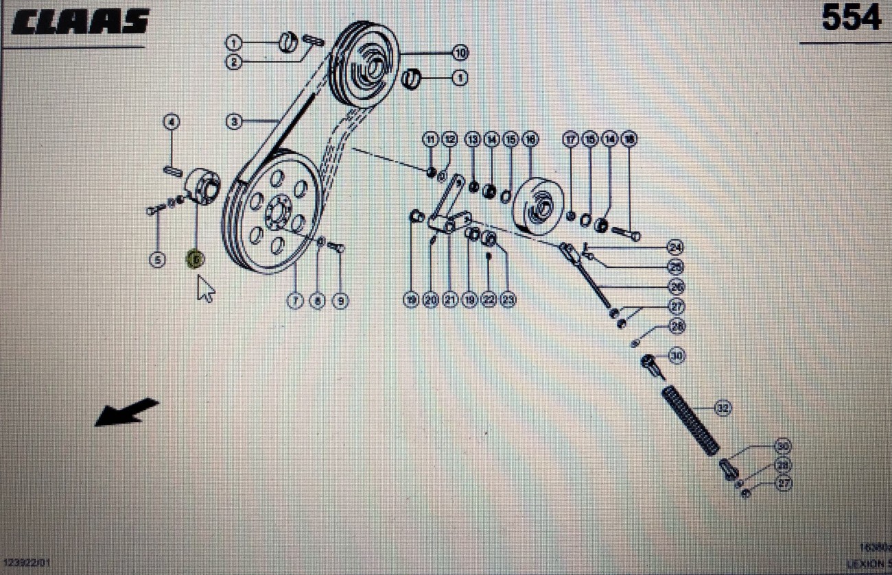 CLAAS 00 0667 426 0/Claas piasta zaciskająca/Claas Lexion 580 670 750-730 770-760 465 530-510 600