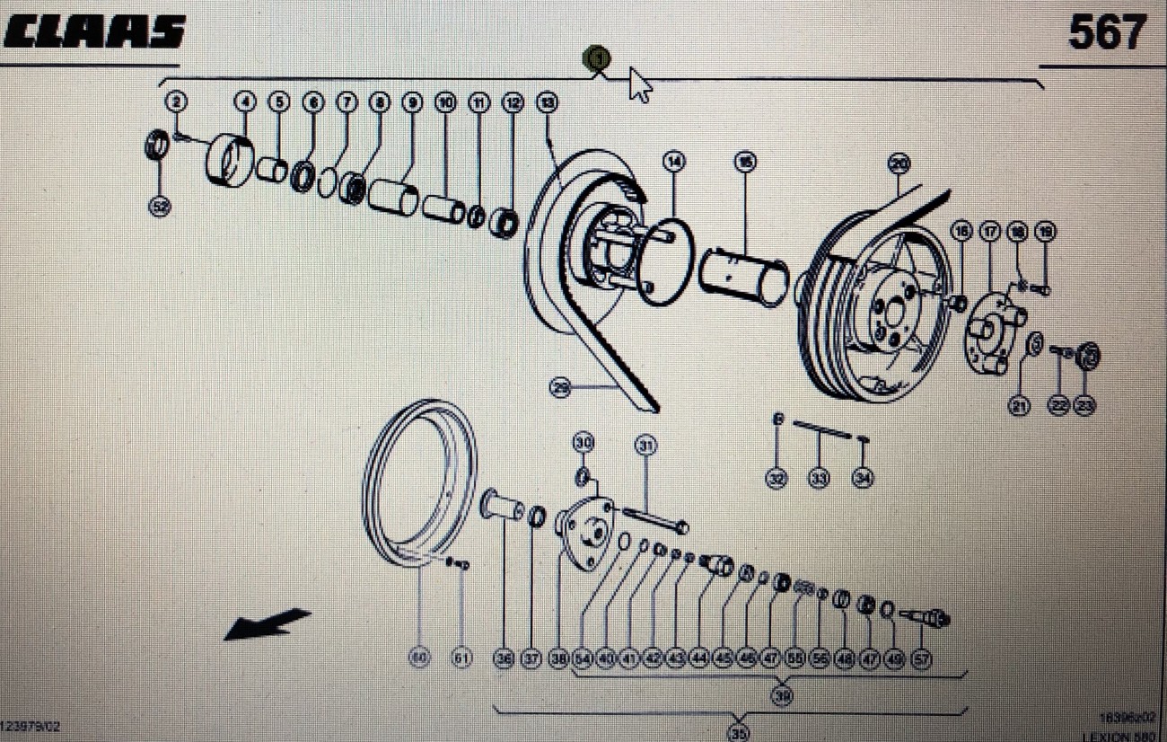 CLAAS 00 0667 471 2/Claas pakiet napędu/wariator/Claas Lexion 580 430-410 470 560-540 465
