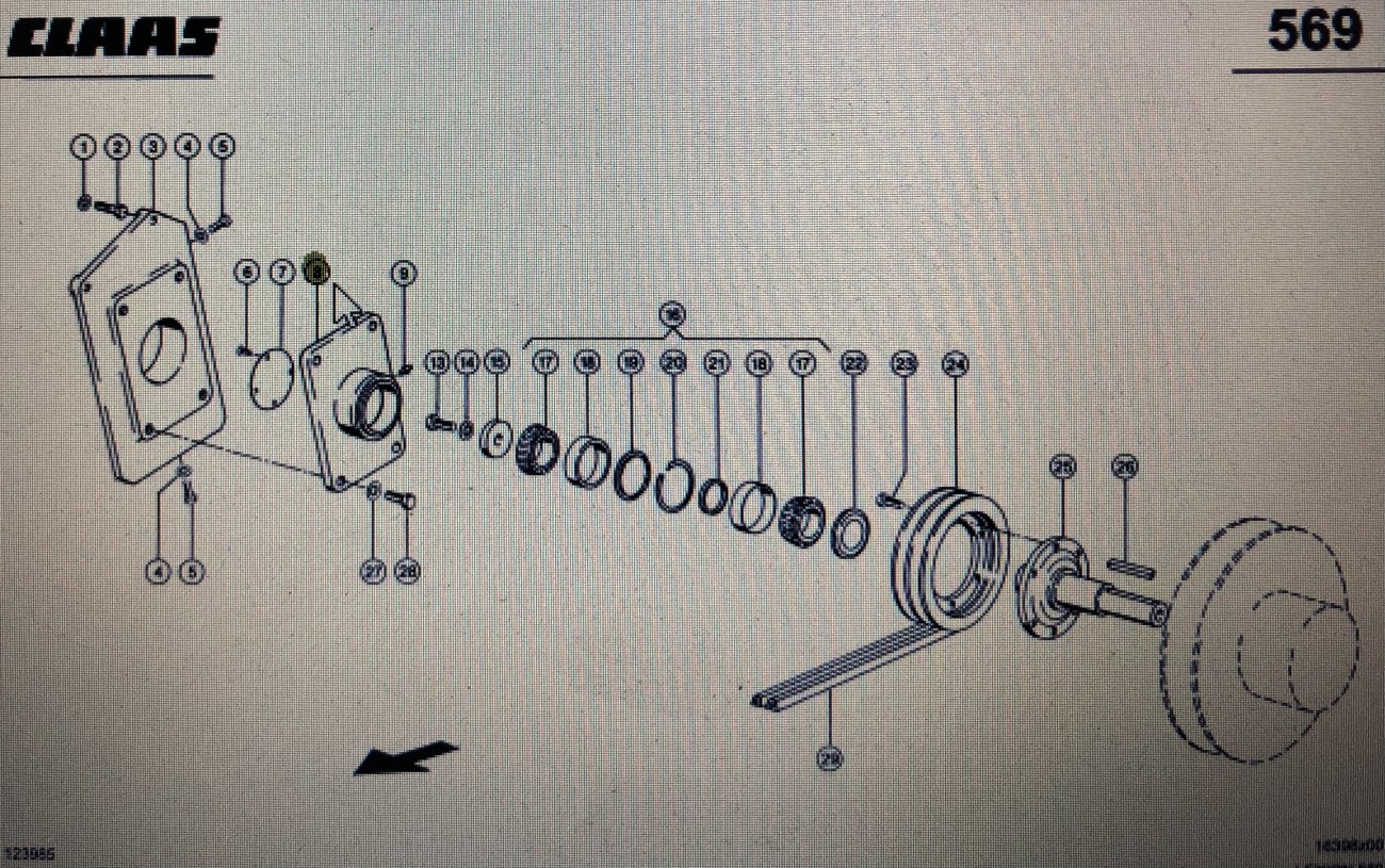 CLAAS 00 0667 536 0/Claas obudowa/Claas Lexion 580 670 750-730 770-760 630-620 470 600