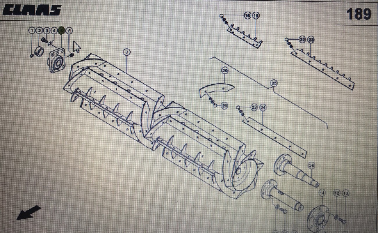 CLAAS 00 0667 618 0/Claas komplet łoźysk/Claas Lexion 580 670 750-730 410-405 460-440 760-750