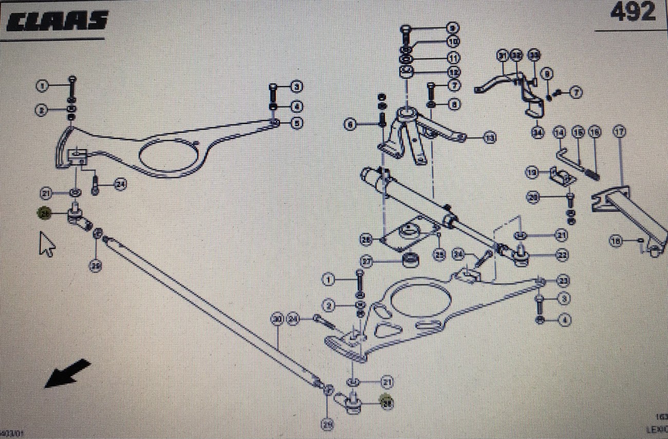 CLAAS 00 0669 037 3/Claas przegub/Claas Lexion 580 480