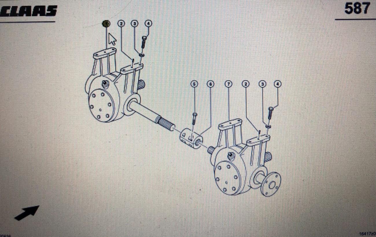 CLAAS 00 0669 614 3/Claas przekładnia rotora/Class Lexion 580 480
