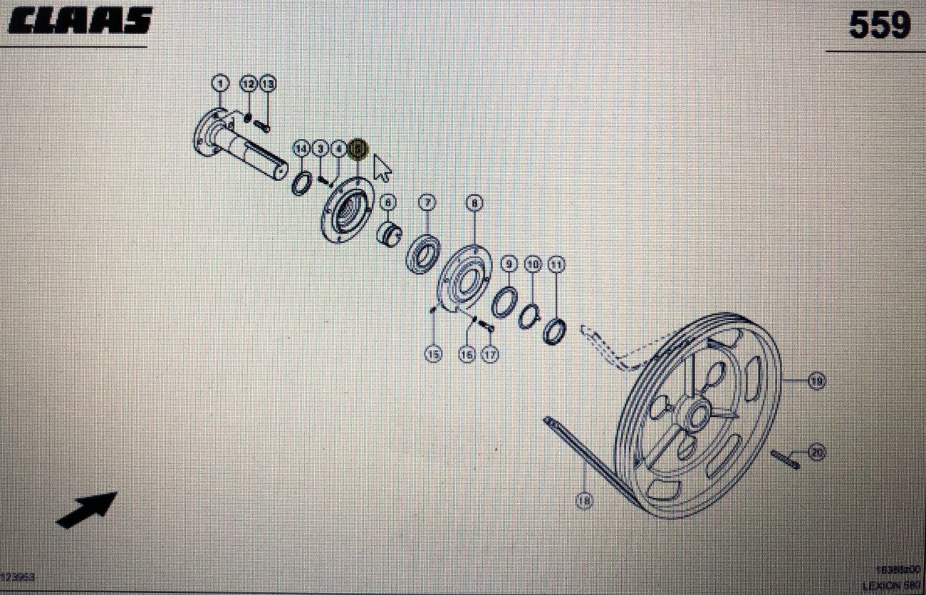 CLAAS 00 0669 637 1/Claas obudowa/Claas Lexion 580 670 750-730 770 630-620 670 780-760