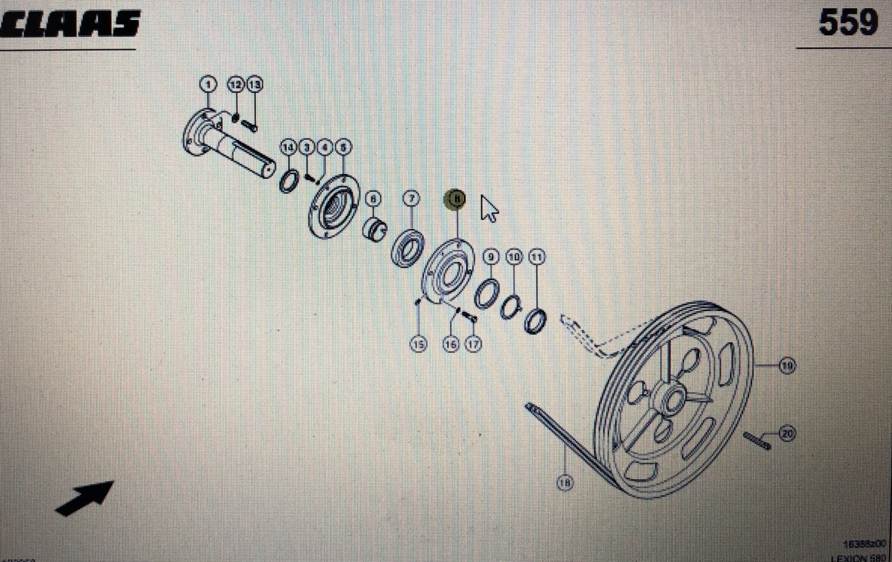 CLAAS 00 0669 638 0/Claas obudowa/Claas Lexion 580 630-620 750-730 670-640 670 780-770 410-405