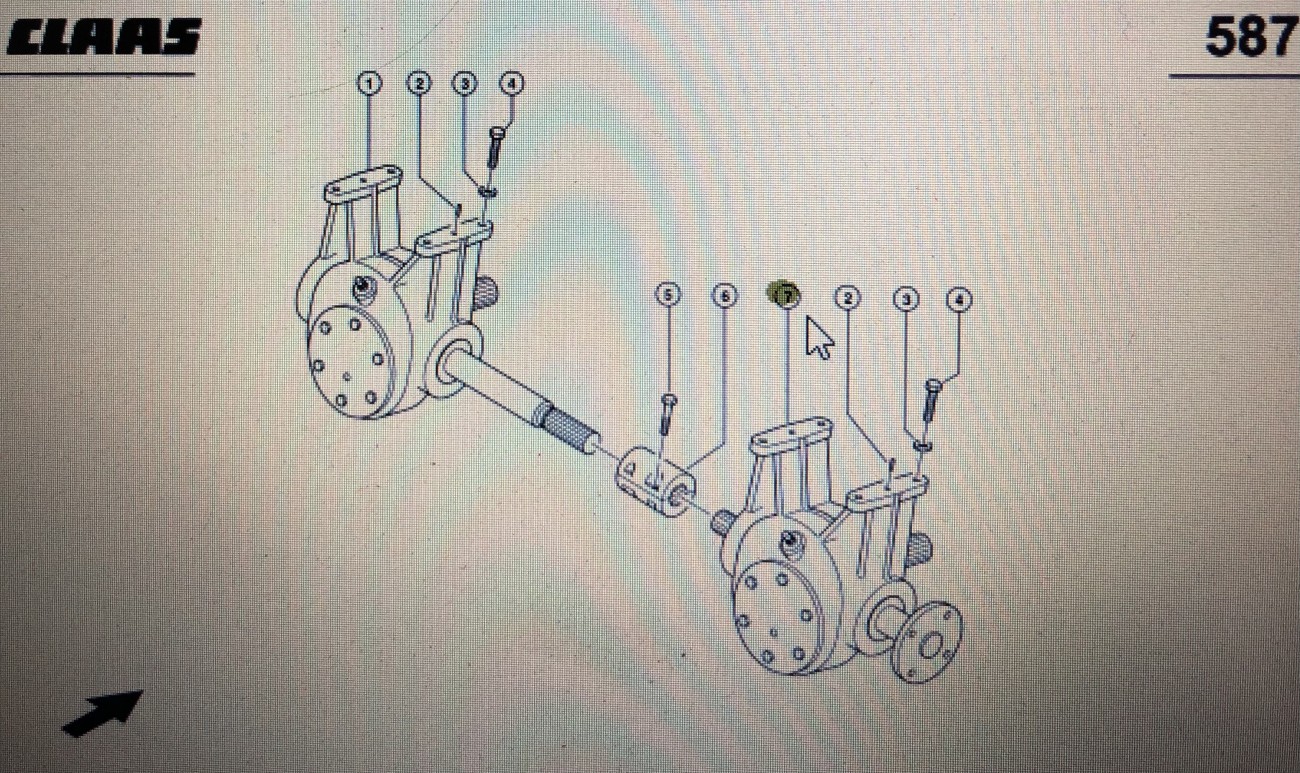 CLAAS 00 0694 716 2/00 0694 713 0/Claas przekładnia kątowa/Claas Lexion 580 750-730 760 570 600