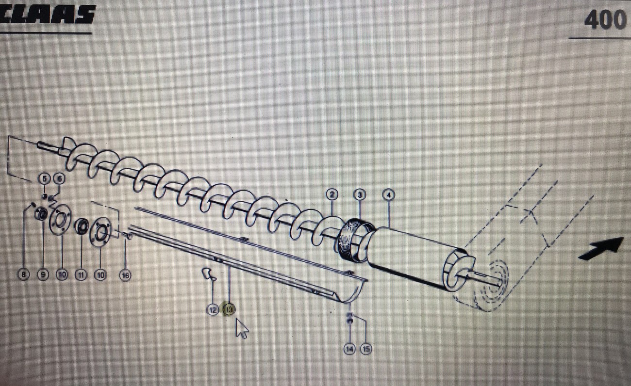 CLAAS 00 0734 631 0/Claas niecka/Claas Lexion 580 670-640 460-440 570 480 760