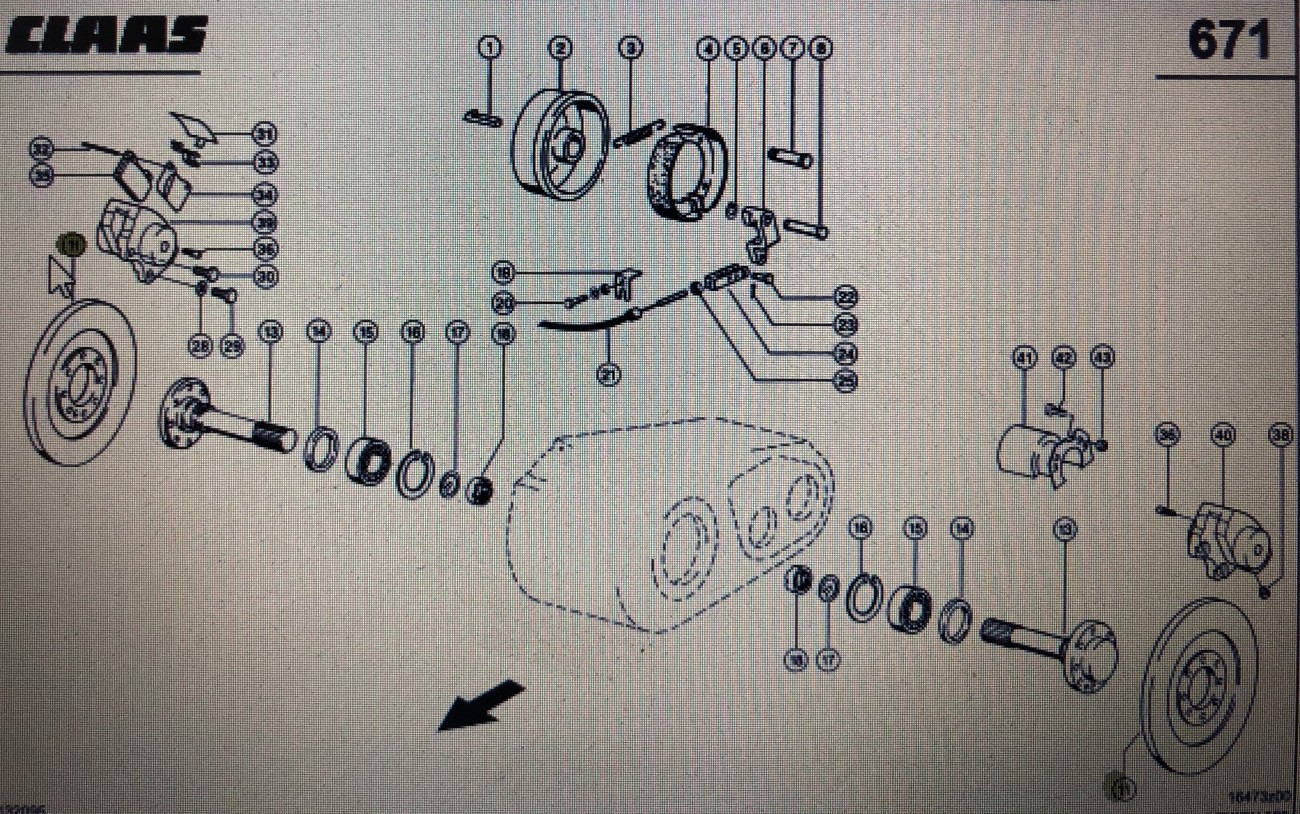 CLAAS 00 0750 052 1/Claas tarcza hamulcowa/Claas Lexion 580 630-620 750-740 465 570