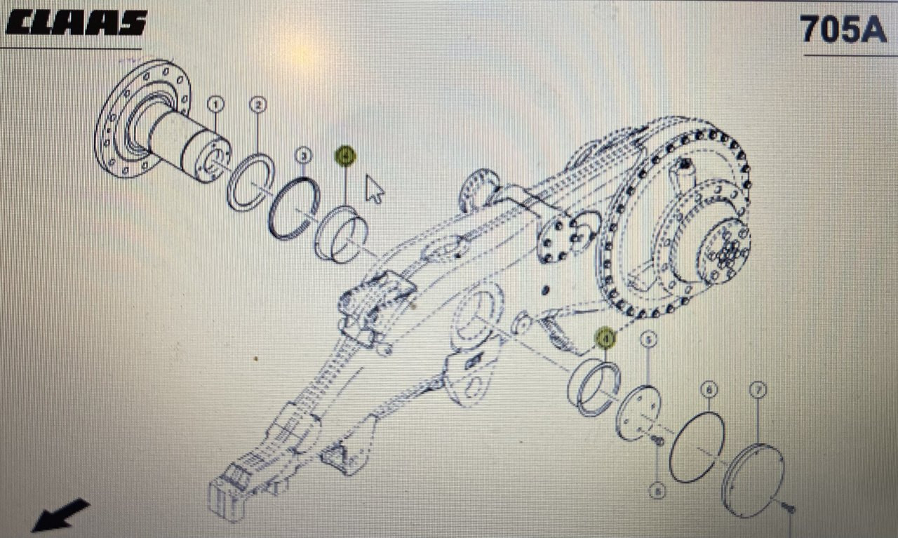 CLAAS 00 0750 428 0/Class-tulejka/Claas Lexion 580/670/750-730/770/670-640/780-760