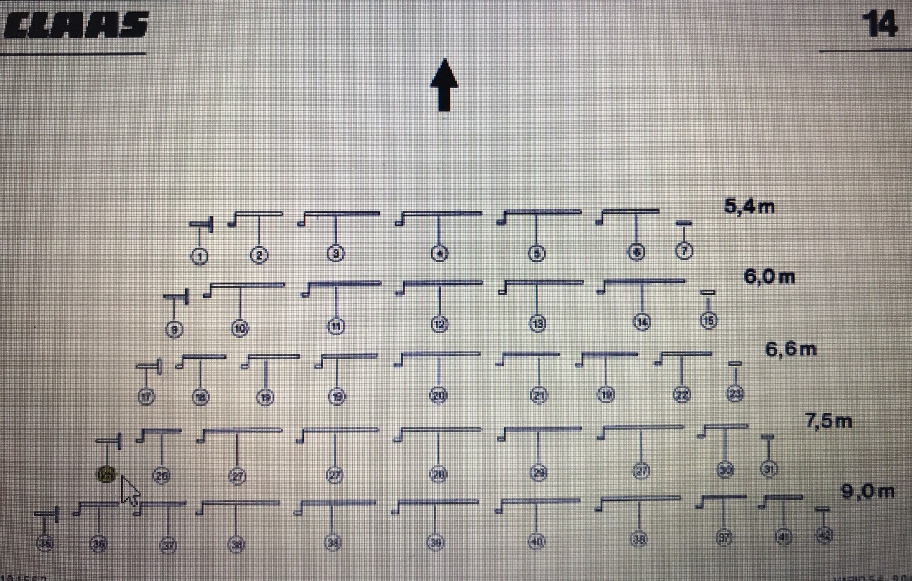 CLAAS 00 0753 365 0/ wałek napędu nagarniacza z wpustem