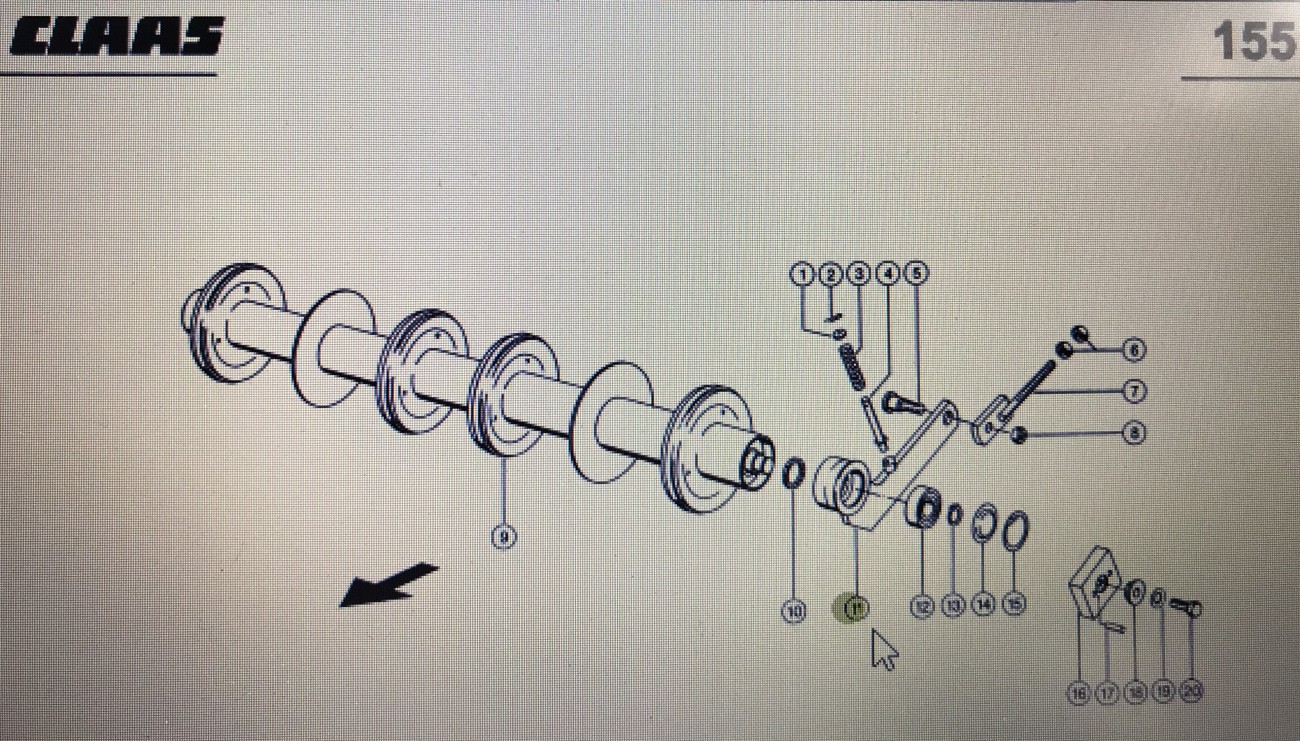 CLAAS 00 0753 802 0/00 0753 803 0/Class Lexion ramię nośne/Claas Lexion 580 770-760 670-640 460-440