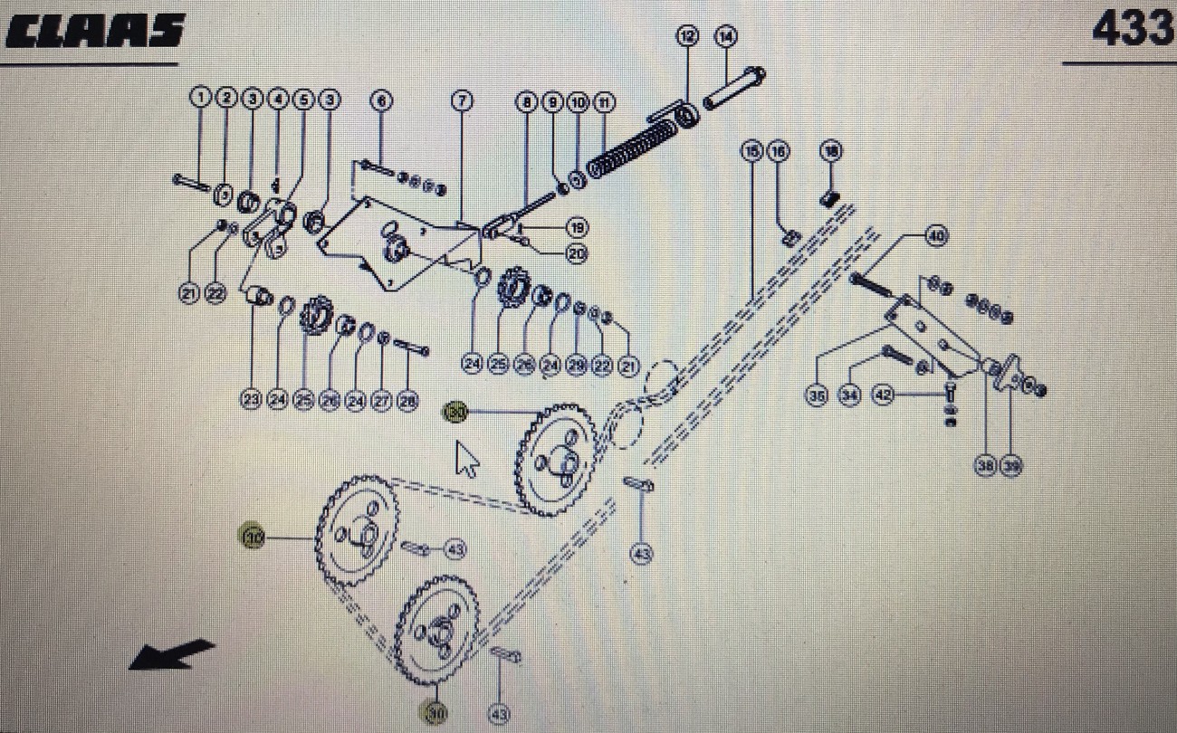 CLAAS 00 0755 422 0/Claas koło/Claas Lexion 580 410-405 480 460-440 Tucano 450-440 560-550 320