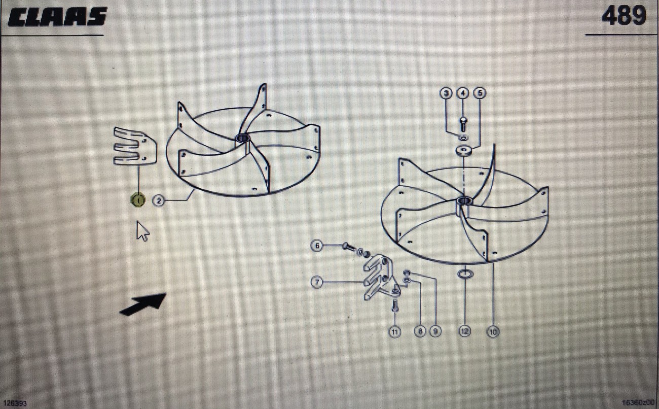 CLAAS 00 0763 027 1/00 0763 026 1/Claas zestaw zgarniacza/Claas Lexion 580