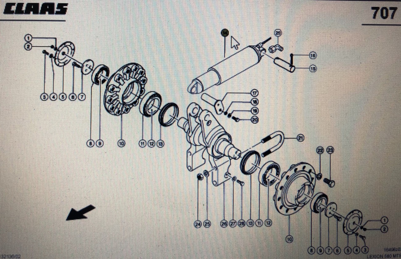 CLAAS 00 0764 275 0/Claas siłownik hydrauliczny/Claas Lexion 580 570 600 560-540