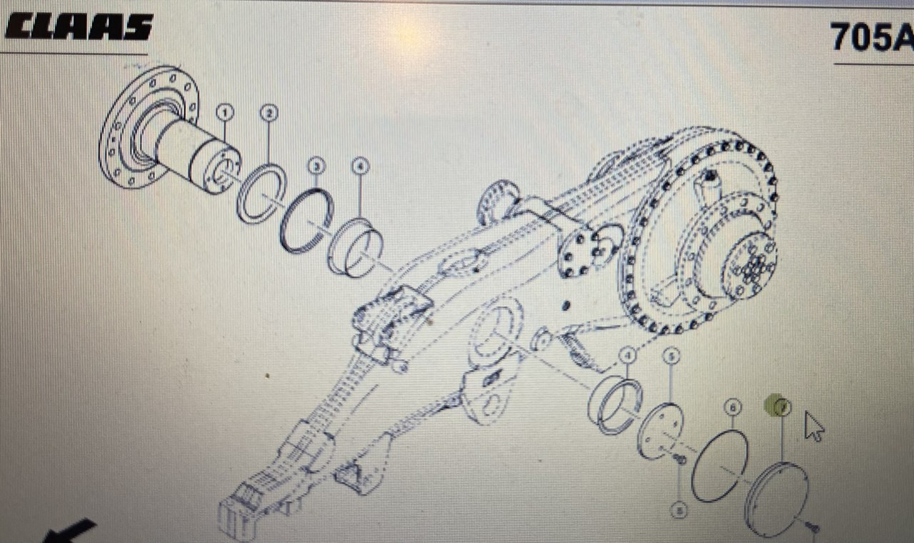 CLAAS 00 0764 409 1/Claas- pokrywa/Claas Lexion 580/750-730/670-640/780-760/600