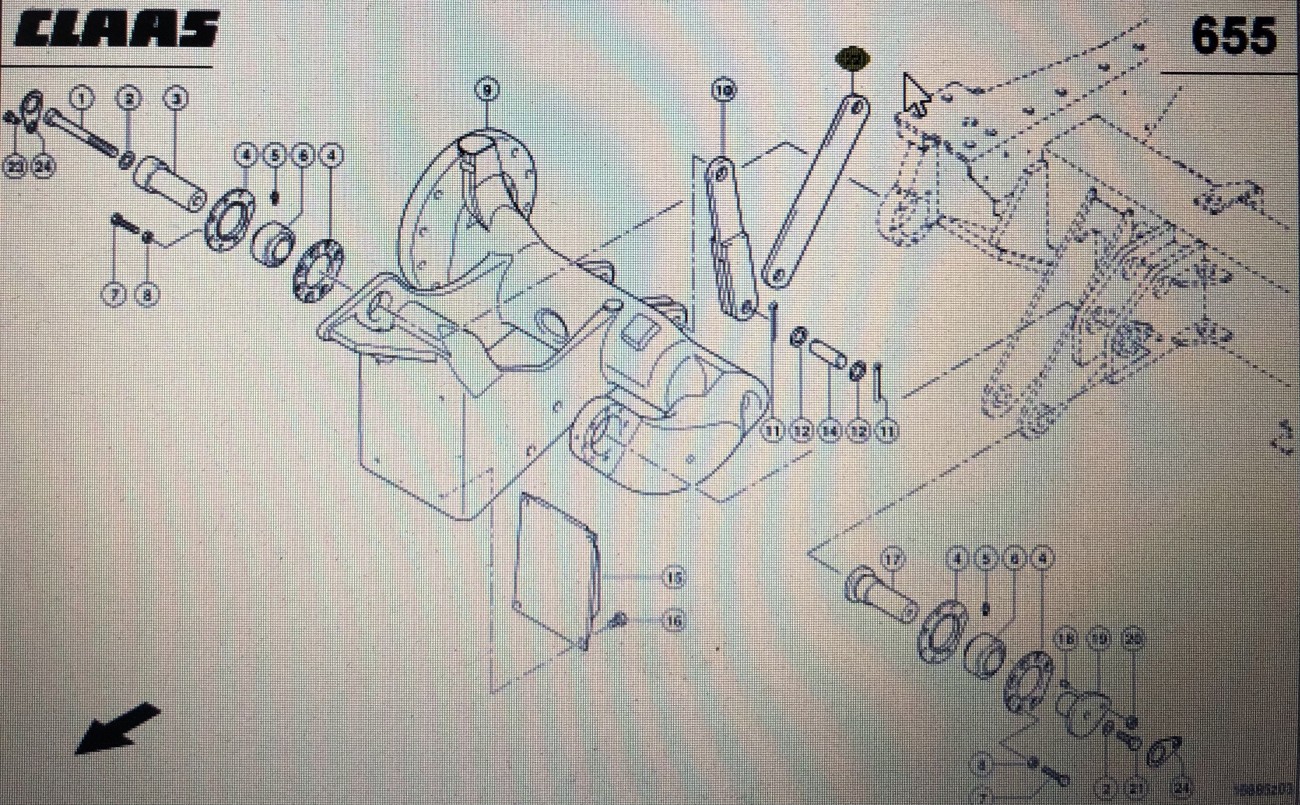CLAAS 00 0764 618 0/00 0764 616 0/Claas listwa łącząca segment kos/Claas Lexion 580 670-640 760 600