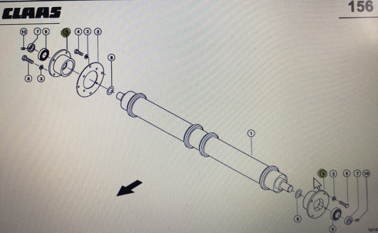 CLAAS 00 0767 575 0/Claas Lexion komplet łoźysk/Claas Lexion 580 670-640 750-740