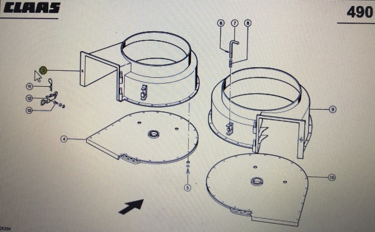 CLAAS 00 0797 628 0/00 0797 625 0/Claas obudowa/Claas Lexion 580